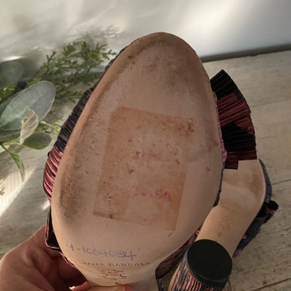 Loeffler Randall Natalie Pleated Knot Heels Size 6 - Picture 8 of 10